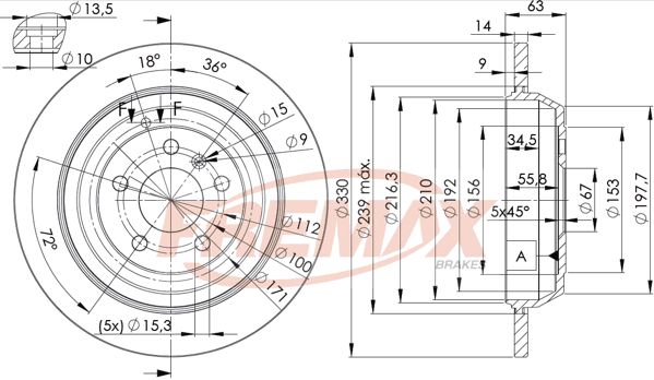 Brake Disc M-CLASS (W164) - 1644230512