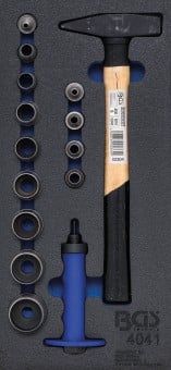 Workshop Trolley Inlay 1/3 Tool Tray for Workshop Trolleys: 15-piece Hole