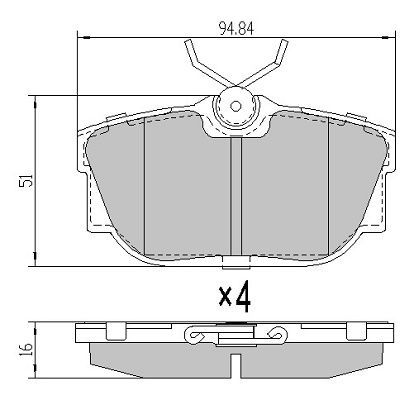 Brake Pad Set, disc brake