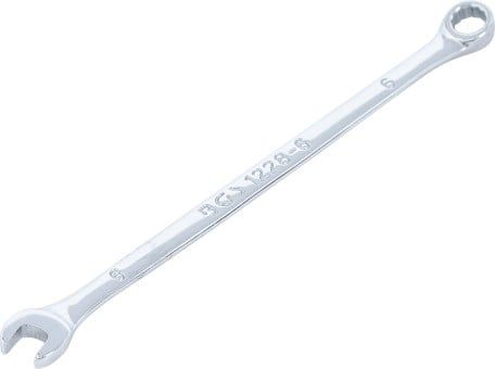 Ring-/Open End Spanner Combination Spanner, extra long, 6 mm