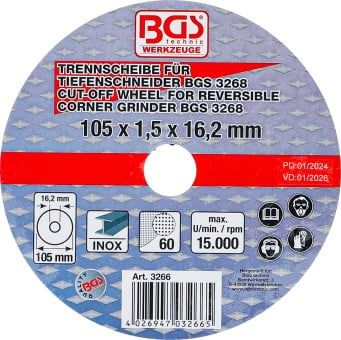 Cutting Disc, angle grinder Cut Off Wheel 105x1.5x16.2