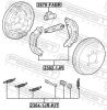 Accessory Kit, parking brake shoes VAG 6Q0609709