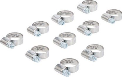 Assortment, hose clamps Hose Clamp, 12x20 mm, Stainless Steel, 10 pcs.