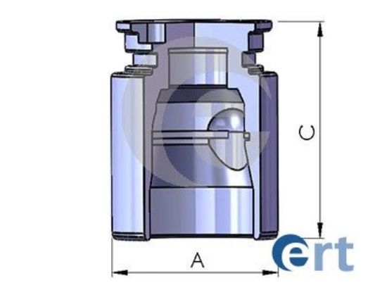 Piston, brake caliper
