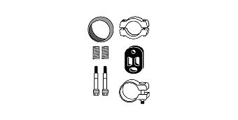 Mounting Kit, catalytic converter Peugeot 106