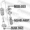 Bush, shock absorber NISSAN 56110-7S626