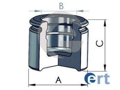 Piston, brake caliper