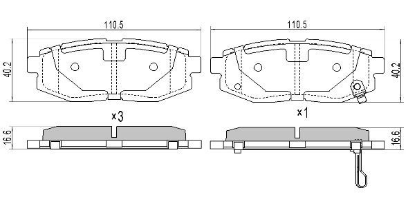 Brake Pad Set, disc brake