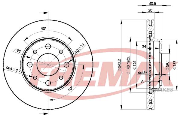 Brake Disc FIAT - 1541806