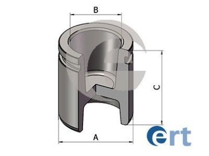 Piston, brake caliper