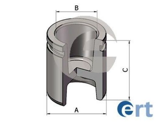 Piston, brake caliper