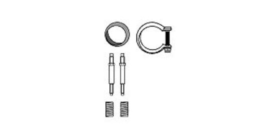 Mounting Kit, catalytic converter Peugeot 306 D (Kat)