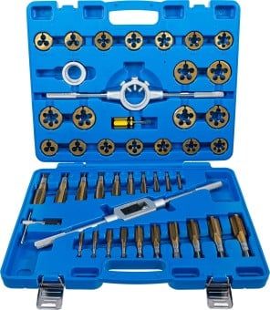 Thread Cutter Set 45-piece Tap and Die Set, Tungsten Steel, Titanium