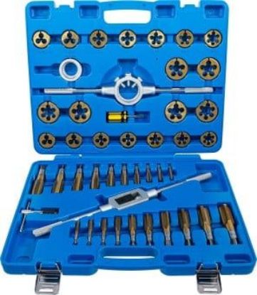 Thread Cutter Set 45-piece Tap and Die Set, Tungsten Steel, Titanium