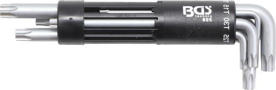 Angled Screwdriver Set 8-piece T-STAR Key Set, tamperproof, extra long, T