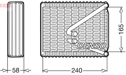 Evaporator, air conditioning