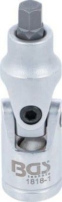 Universal Joint, socket wrench 3/8" Internal Hexagon Joint Socket, 7 mm