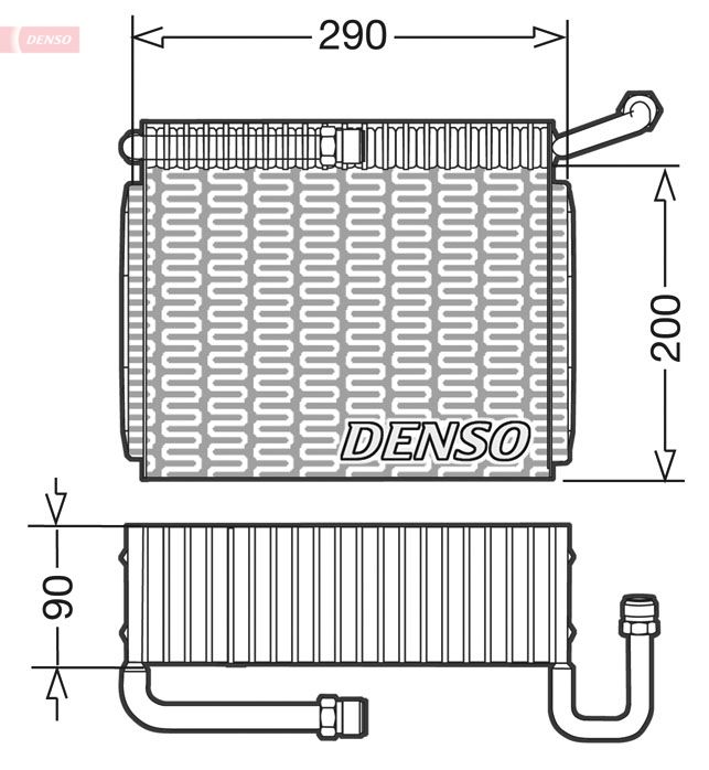 Evaporator, air conditioning