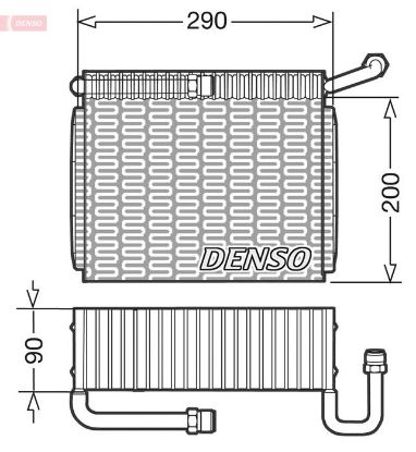 Evaporator, air conditioning