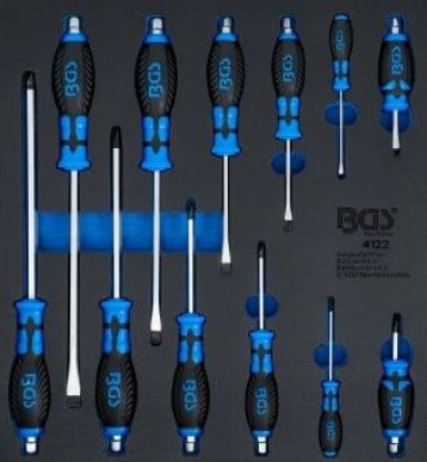 Screwdriver Set 2/3 Tool Tray: 12-piece Screwdriver Set