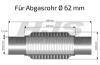 Flex Hose, exhaust system 62x300mm soft flex keevitatud otstega
