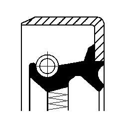 Shaft Seal, wheel hub MB 0179973947