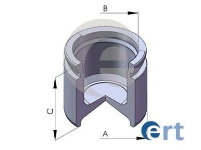 Piston, brake caliper