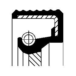 Shaft Seal, crankshaft PSA 051465