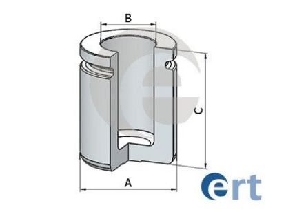 Piston, brake caliper