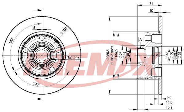 Brake Disc GOLF III (1H1) 2.0 GTI 16V