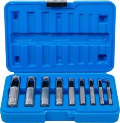 Round Hole Punch Set 9-piece Hollow Punch Set, 3-12 mm