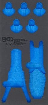 Pull-Out Compartment, drawer (tool trolley) 1/3 Tool Tray (408x189x32 mm), empty, for 12-piece