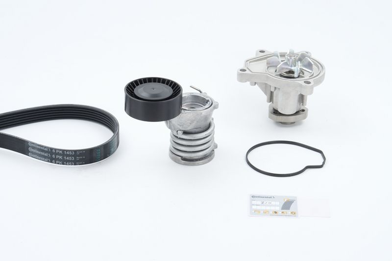 Water Pump + V-Ribbed Belt Kit