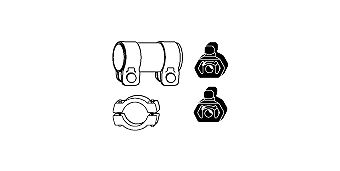 Mounting Kit, catalytic converter Renault Kangoo Rapid