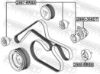 Belt Tensioner, V-ribbed belt LAND ROVER PQG500160