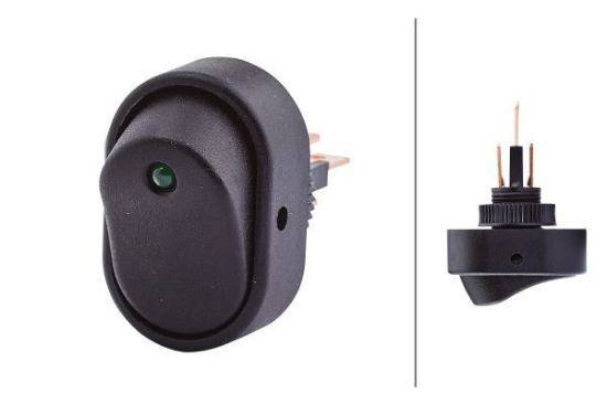 Switch Klahv sisse/välja, roheline LE