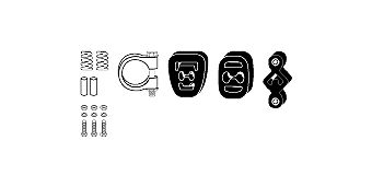 Mounting Kit, exhaust system Fiat Panda