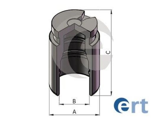 Piston, brake caliper