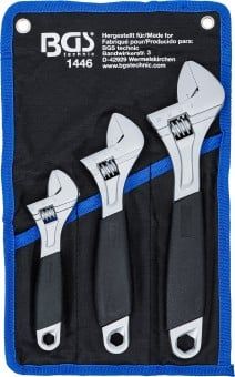 Adjustable Spanner Set 3-piece Universal Wrench Set