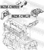 Mounting, automatic transmission MAZDA BBM5-39-070B, NISSAN 11320-HA00A