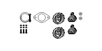 Mounting Kit, exhaust system Renault Kangoo Rapid dci