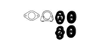 Mounting Kit, exhaust system Ford Escort