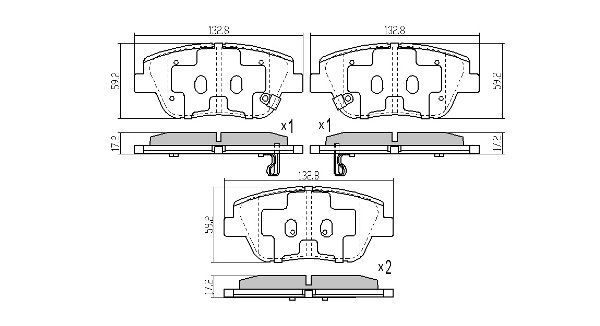 Brake Pad Set, disc brake