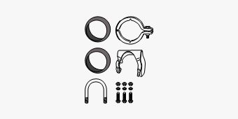 Mounting Kit, catalytic converter Mercedes C 220 CDI (Vorkat)