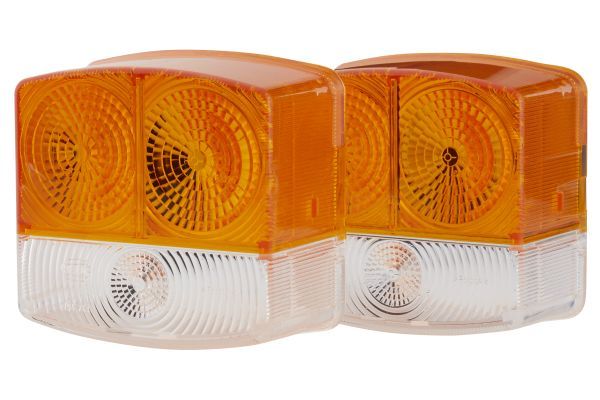 Lens, direction indicator