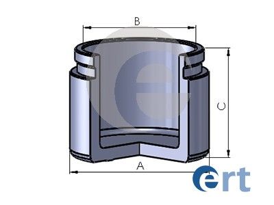 Piston, brake caliper