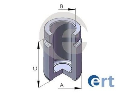 Piston, brake caliper
