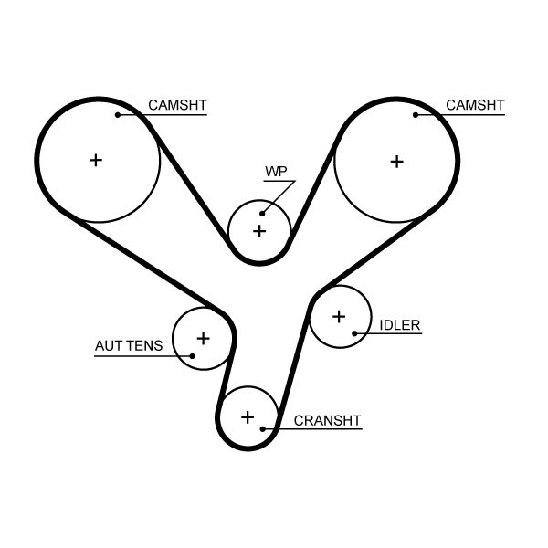 Timing Belt MITSUBISHI MD358557