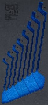 Pull-Out Compartment, drawer (tool trolley) 1/3 Tool Tray (408x189x32 mm), empty, for 8-piece