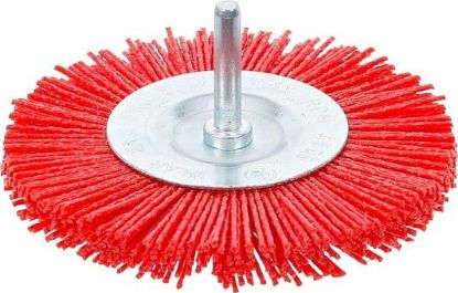 Round Brush, angle grinder Nylon Brush, 100 mm, 6 mm Shaft